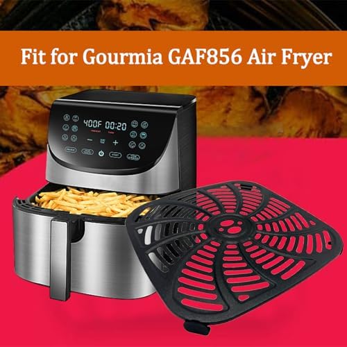 8QT Air Fryer Tray for Gourmia GAF856 Air Fryers, Upgraded Double Layer Nonstick Coating Air Fryer Grill Pan Crisper Plate Rack Grate Grid Shelf for 8QT Gourmia Air Fryer, Dishwasher Safe - Image 2