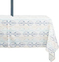 Outdoor Tablecloth with Umbrella Hole and Zipper, Patio Table Covers for Spring/Summer, Machine Washable Outdoor Party/Picnic Rectangle Table Cloth 60 x 102 in by Rodvnyh