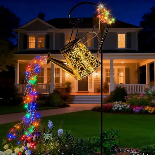 Solar Watering Can Light, Solar Outdoor Decorative, Garden Decor Lights by Unknown