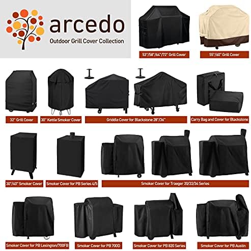 Arcedo 60 Inch Waterproof BBQ Cover Compatible with Weber Gas Grill - Image 7