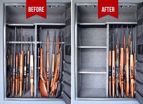 Gun Storage Solutions Rifle Rods Starter Kit with Shelf Liner Gun Organizer System Store More Guns Easy Access for Safety with Nylon Woven Loop Fabric - Image 5