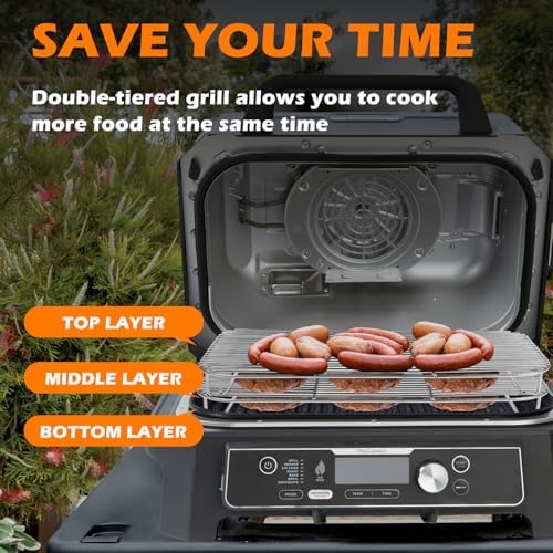 2Pcs Stainless Steel Rack Set for Ninja Woodfire OG800 and OG900 Series - Image 3