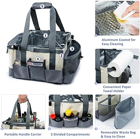 Large Grill Caddy, Tailgating Essentials Organizer for BBQ, Camping &Picnic - Image 3