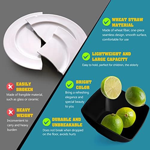 Teivio 66-piece Black Plates and Bowls Sets, Flatware Dinnerware sets for 6 - Image 3