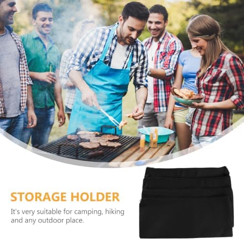 4pcs Barbecue Tool Storage Bag, Multi-functional Canvas Holder - Image 3