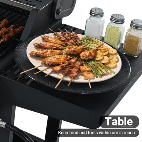 Endark 4-burner | 34,000 BTU all-purpose cast iron bbq grill | Perfect for outdoor cooking, garden, poolside, tailgating and hiking | great for roasting, searing, kebabs - Image 4