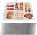 Grill Toppers Set of 10,16x12 Inch Disposable Grill Topper,Non-Stick Aluminum Mats for Outdoor Grills, Easy to Clean by BaokiTook