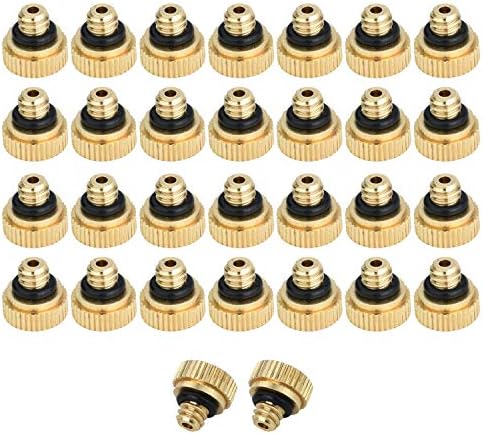 Brass Misting Nozzles for Garden Cooling System 0.012" 10/24 UNC (30 PCS) - Image 5