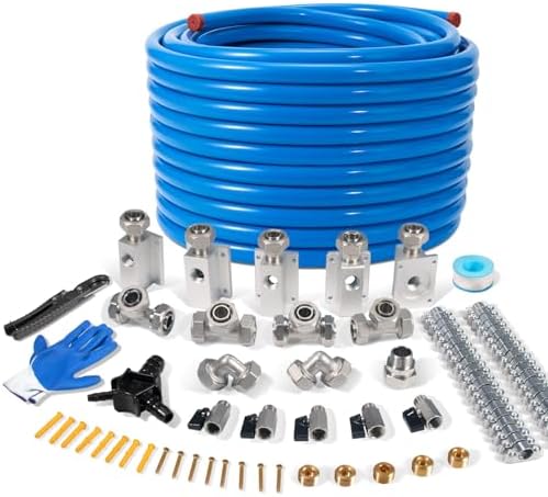 3/4"×100&200&300ft Shop Air Line Kit, Hdpe-Aluminum Rapid Air System by Unknown