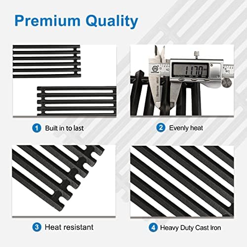 17" Cast Iron Grill Grates for Charbroil Commercial Infrared 463355220 463242516 463242515 466242615 463243016 463346017 466242616 463364824 3-Burner Parts for Charbroil Grill Grates G466-0025-W1A - Image 4