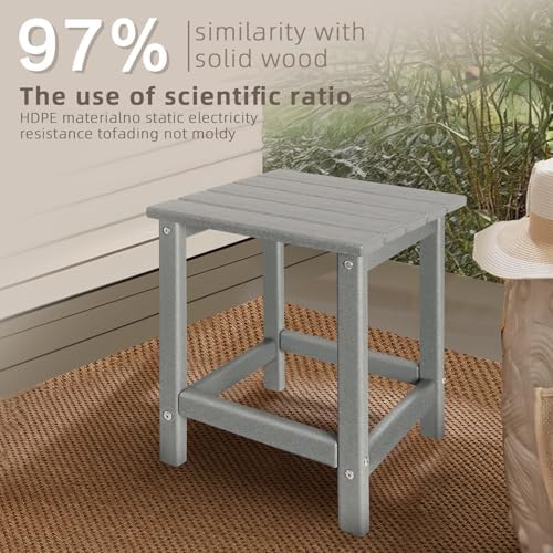 GARDENSTAR Outdoor Side Tables Adirondack, HDPE Small Table for Patio,Outside End Table for Porch, Deck, Pool, Weather Resistant/Easy Maintenance - Image 7