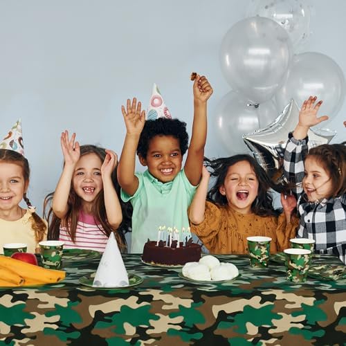 Kochorie 97 Pieces Camouflage Party Supplies Camo Disposable Tableware Set - Image 5