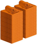 Avalon Towels Cotton Shop Rags – (Pack of 50) Size 12x14 Inches Cleaning Rags – Absorbent Shop Towels and Multipurpose Cleaning Towels for Automobiles, Industries, Garage and Homes (Orange) by AvalonTowels