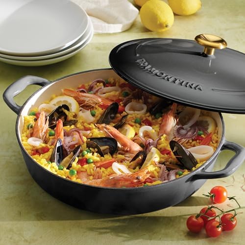 Tramontina Bestow Enameled Cast Iron 4-Qt Braiser Pan with Lid, Smoke - Image 3