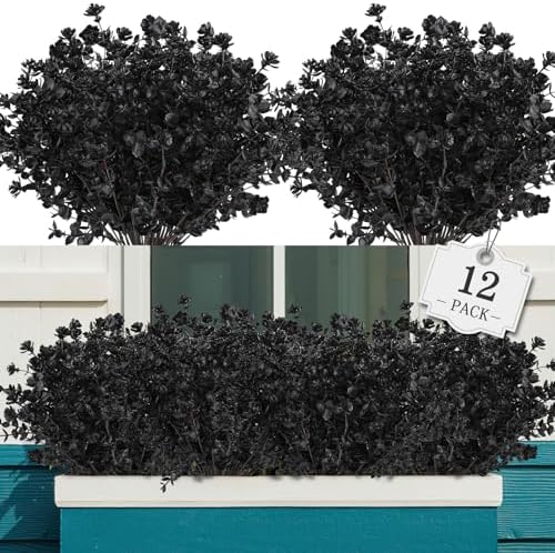 AGIRL Artificial Fall Flowers Outdoor,UV Resistant Fake Mums Porch Decor by AGIRL
