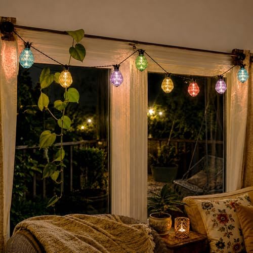 Vigdur Pineapple String Lights, 10FT Multicolor Patio Lights Outdoor - Image 3