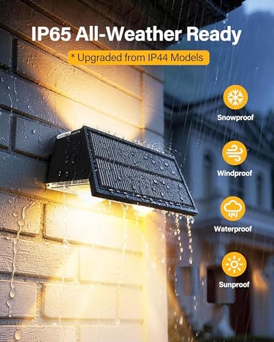 Solar Fence Lights Outdoor, 10 Pack Fence Solar Lights Waterproof - Image 4