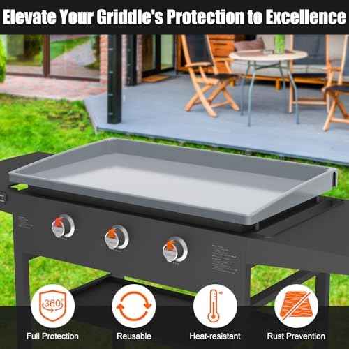 Silicone Griddle Mat Cover for Blackstone - 28 Inch True All-Encompassing Coverage Heavy Duty Food Grade Grill Buddy Mat, All Season Cooking Surface Protective Cover - Image 4