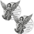 Guardian Angel Visor Clip for Car,Never Drive Faster Clip 2.95 Inch, Drive Safe Inspirational Gifts for Women Men (2pcs Guadian Angel Pouch Pack) by Meliatomia