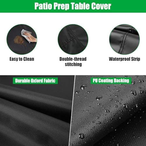 Outdoor Table Cover for 31 Inch Patio Prep Table Furniture - Image 3