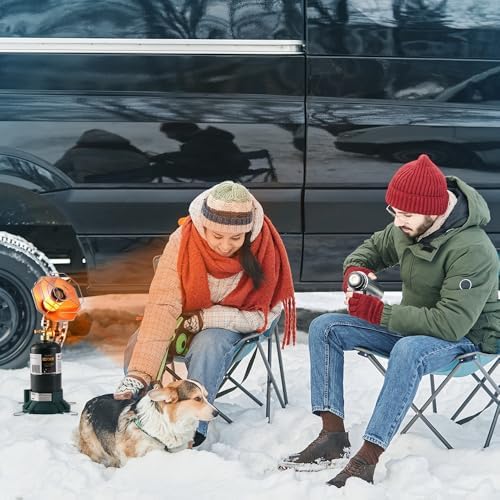 Propane Heater 6200BTU, Camping Portable Outdoor Heater with USB Lighter and Cylinder Stand, for Outdoor Space, Patio, Finshing, Hunting,Open Work(Fuel not included) - Image 5
