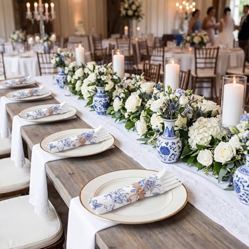 200 Pcs Something Blue Before I Do Blue Floral Wedding Supplies - Image 5