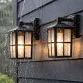 KDG Black Outdoor Waterproof Modern Patio Wall Light Fixtures Set of 2 by KDG