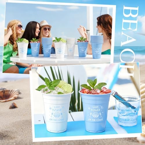 LemonRoad 50 Pcs Last Toast on The Coasts Bachelorette Party Plastic Cups - Image 6