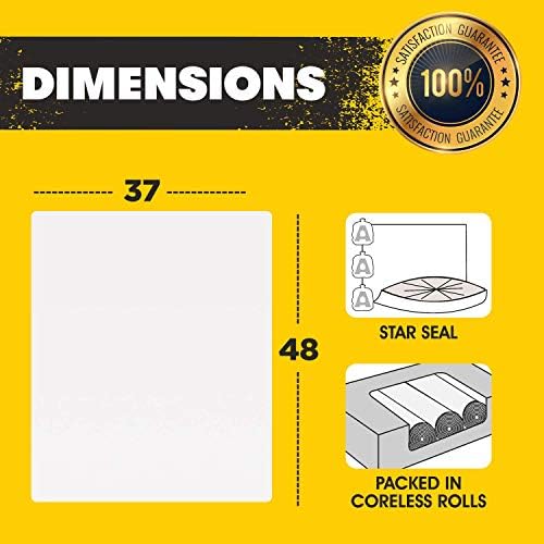 Aluf Plastics 44 Gallon 1.5 MIL (eq) Clear Heavy Duty Garbage Bags - 37" x 48" - Pack of 100 - For Industrial, Recycling, Storage, & Outdoor - Image 4