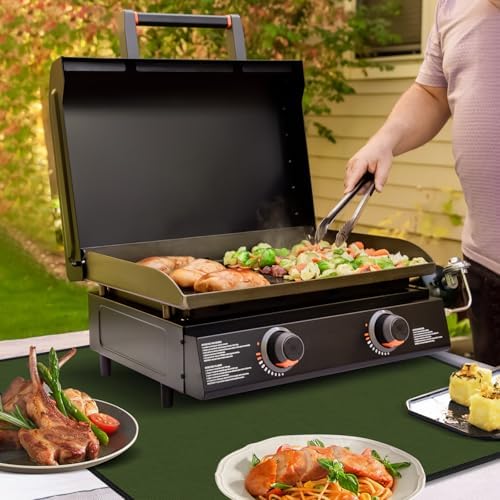 Heat Resistant Mats for Countertop fits Tabletop Grill, 36x24x0.04in, Green - Image 6