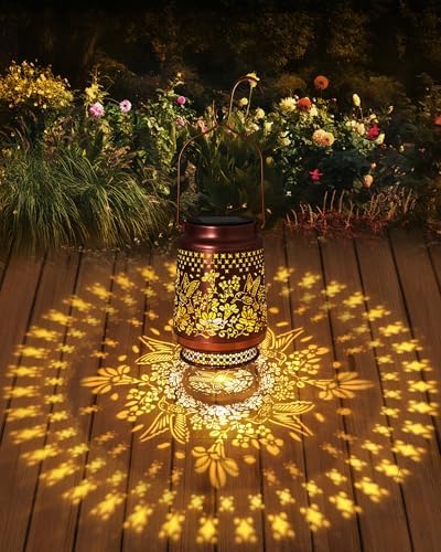 2 Pack Hummingbird Solar Lanterns Outdoor Waterproof, Garden Decor Birthday Gifts for Women Mom Grandma Sister, Metal Hanging Solar Lights Outside Decorative for Backyard Patio Lawn Pathway Landscape - Image 3