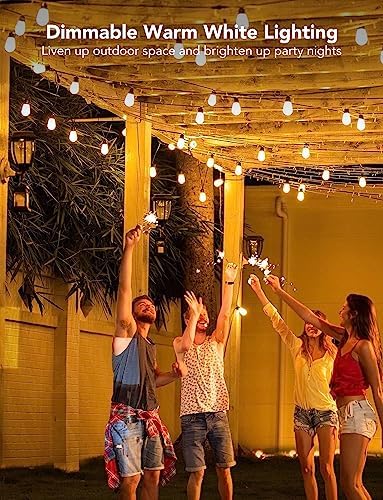 Govee Smart Outdoor String Lights H7015, 48ft RGBIC, IP65, 47 Scene Modes - Image 3