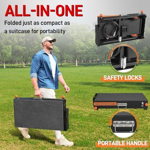 Grill Cart for Blackstone Griddle, Sturdy Grill Table, Blackstone Stand for 22 inch with Caddy, Blackstones Griddle Table with Wheels, Griddles Table Ninja Grill Stand for Tailgating, Camping - Image 3