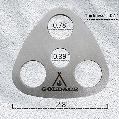 Stainless Steel Camping Gear and Equipment - Campfire Cooking Accessories Set - Radiate Portable Round Cookware - Dutch Oven Camping Cookware - Outdoor Camp Tripod Cooking, Silver - Image 2