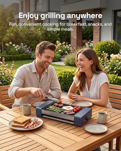 HBN Indoor Grill and Electric Griddle, 3-in-1 Smokeless Indoor Grill with Grill Rack & Nonstick Griddle & Sausage Grill Korean BBQ grill for Kitchen, Dishwasher Safe, 400F - Image 6