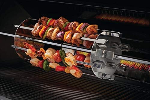 Napoleon Rotisserie Shish-Kebab Skewer Set - Fits Most Spit Rods, 6 skewers, 2 Rotisserie Plates, Does Not Include Rotisserie - Image 3