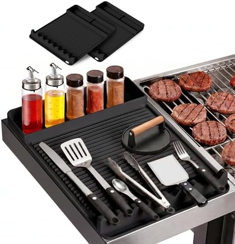 Silicone Grill Mat for Blackstone Griddles 2 Pack, Black by Unknown