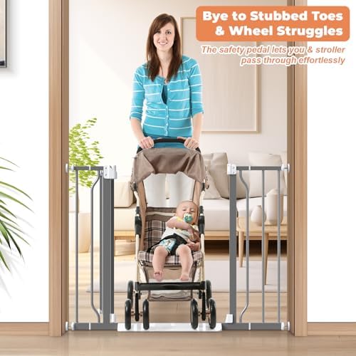 Baby Gate Auto Close, 29"-40" Dog Gate Indoor for Stairs & Doorways - Image 5