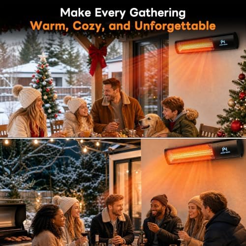 1500W Infrared Outdoor Electric Heater for Garage Patio Porch & Backyard - Image 3