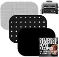 Accessories for Woodfire Outdoor Grill Pro XL, Pro Connect XL, OG800 OG900, Reusable Mats Non-Stick Grill Liners for Wood Fire Electric Air Fryer and Smoker 7-in-1 BBQ, Dishwasher Safe by INFRAOVENS by INFRAOVENS