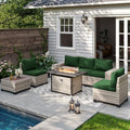 Outdoor Patio Furniture Set PE Wicker Rattan Outdoor Sectional Sofa by MuphyersPatioFurniture