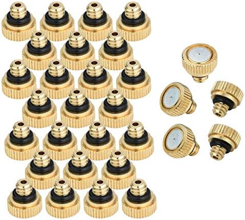 Brass Misting Nozzles for Garden Cooling System 0.012" 10/24 UNC (30 PCS) - Image 2