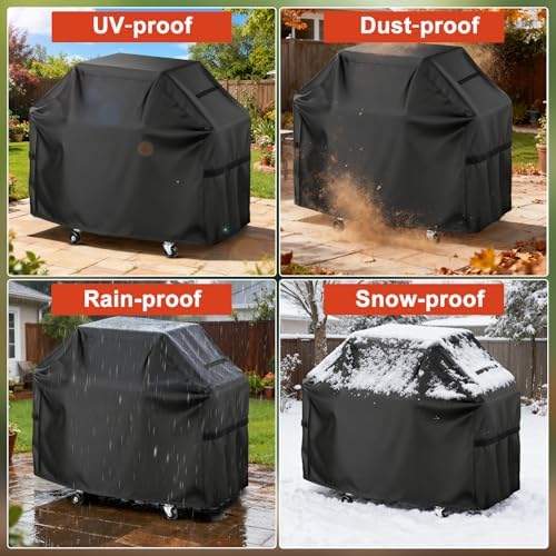 LBTING Grill Cover, 55-inch Heavy Duty Waterproof BBQ Gas Grill Cover - Image 6