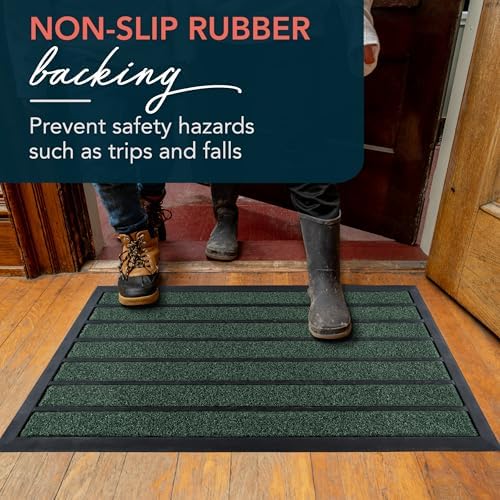 ubdyo Extra Durable Door Mat Outside Entrance (30" x 17", Bright Green) - Image 5