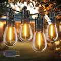 Minetom 31FT Outdoor String LED Patio Lights Waterproof,Shatterproof S14 Vintage Edison Bulbs,Commercial Grade Outside Hanging Lights Waterproof for Porch Deck Garden Backyard Balcony Cafe Bistro by Minetom