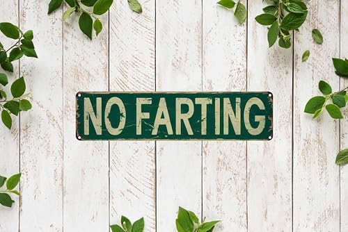 No Farting Metal Sign 4x16in Funny Bathroom Plaque for House Room Door Toilet Wall Home Decor Accessories - Image 6