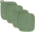 RITZ Terry Potholder & Hot Pad: Unparalleled Heat Resistant, Durable 100% Cotton – Ergonomically Designed for Optimal Grip – Easy-Care Machine Washable – 4-Pack, Juniper by RITZ