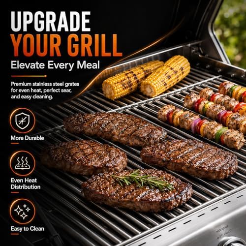 Hisencn 17 Inches Grill Grates for Nexgrill Replacement Parts - Image 2