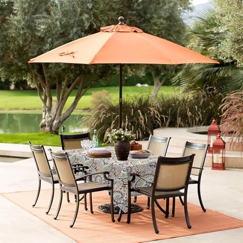 LVTXIII Rectangle Outdoor Tablecloth with Umbrella Hole and Zipper, Water-Repellent 60 x 84 Inch Patio Table Cover for Picnic, Garden, Backyard Dining, Vibrant Paisley - Image 5