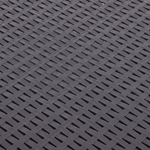 Outdoor Table Mocha Polypropylene Versatile Garden Table Outdoor Dining Patio Terrace Backyard Eating Garden Dining Furniture Patio Al Fresco Meal for Poolside - Image 6